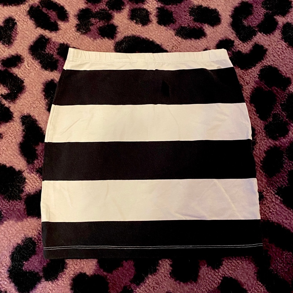 3 for $15 bundle - Black&white stripe skirt